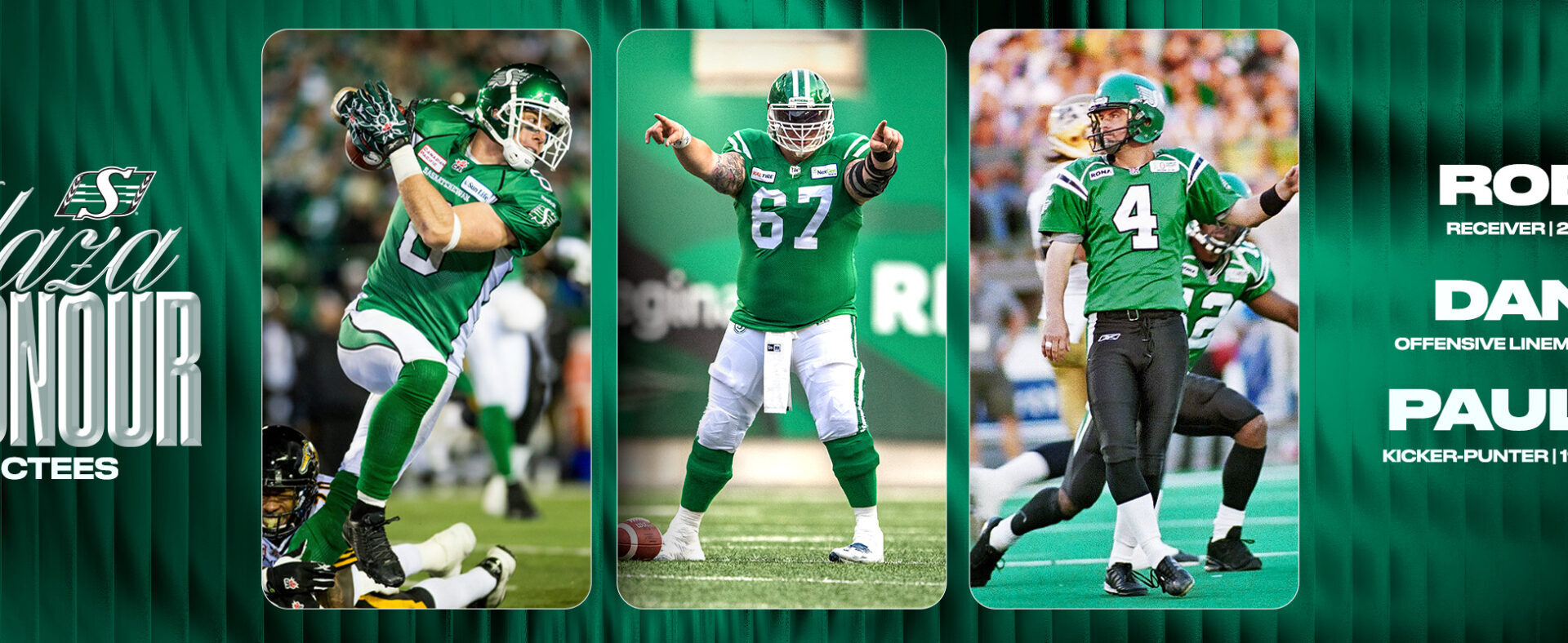 Bagg, Clark, McCallum to be inducted into The Plaza of Honour