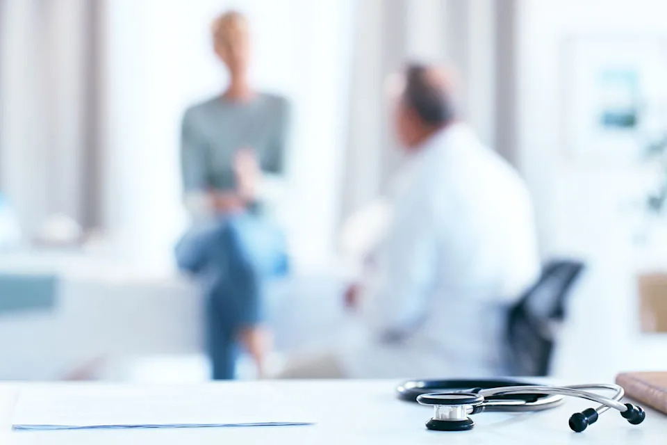 Woman speaking with doctor (stock image)Credit: getty