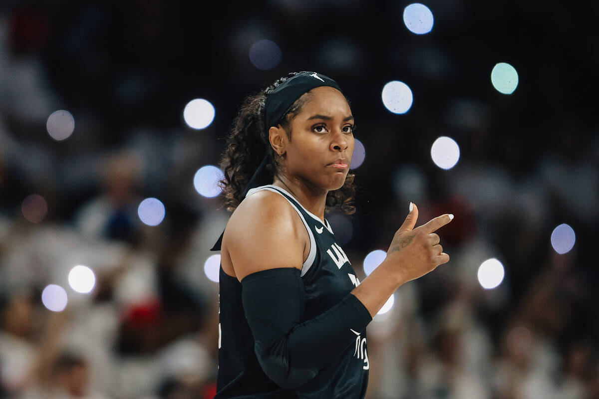 Aces forward Cheyenne Parker-Tyus during game one of a first round WNBA playoff game between th ...