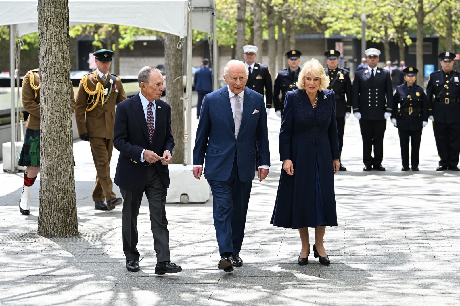 Image may contain Charles Prince of Wales Michael Bloomberg Person Adult People Clothing Formal Wear and Suit
