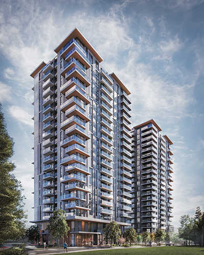 The two towers will both be 22 storeys and will be coupled with an 11,000-square-foot, two-storey, extended hours child care facility as well as wellness and rooftop amenities.