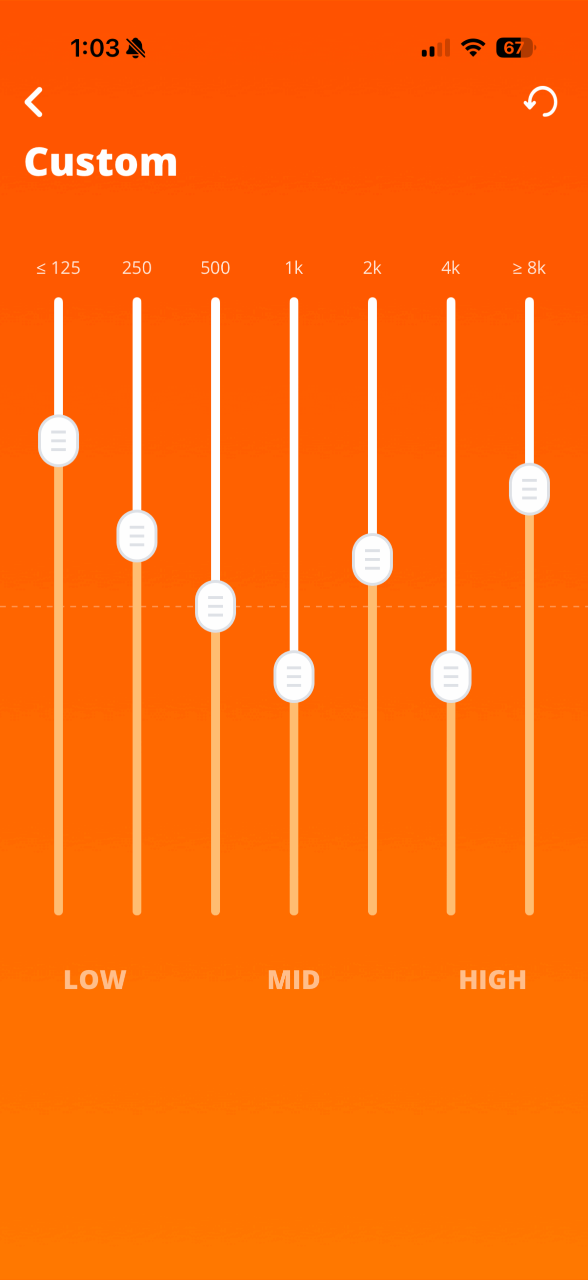 Screen shot of the JBL Portable app while connected to the JBL Xtreme 5.