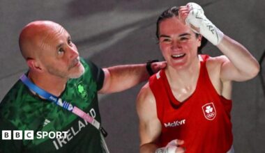 Damian Kennedy with Kellie Harrington