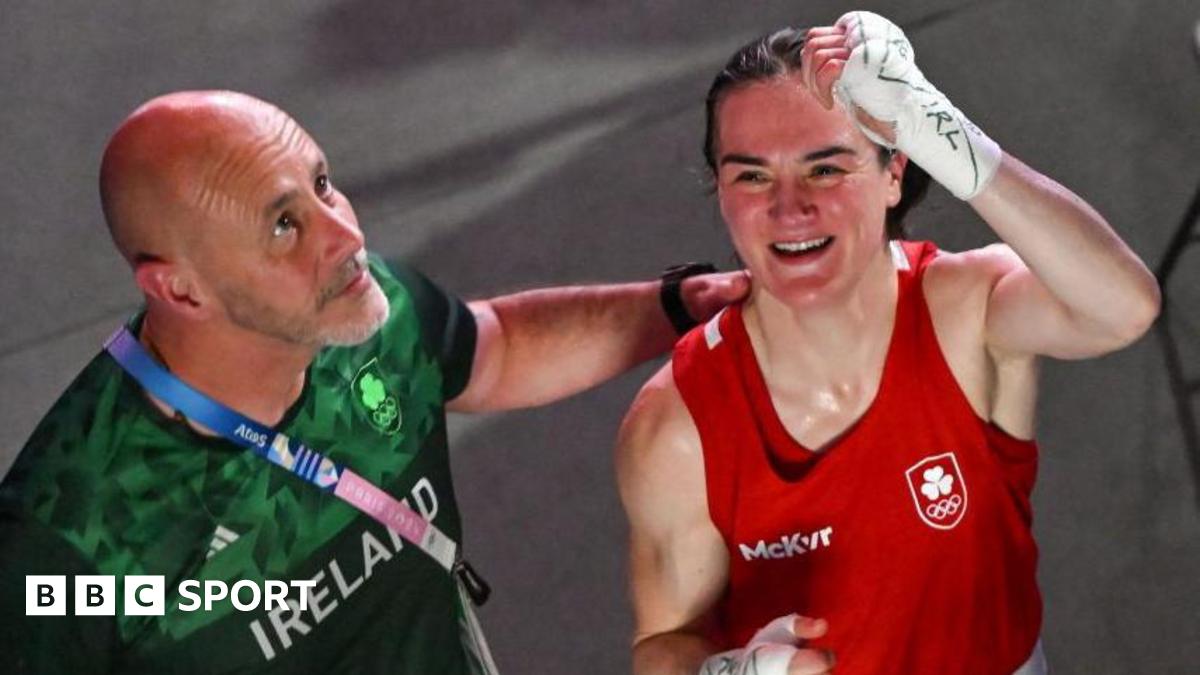 Damian Kennedy with Kellie Harrington