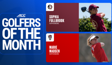 FSU’s Fullbrook, NC State’s Madsen Share ACC Women’s Golfer of the Month Honors