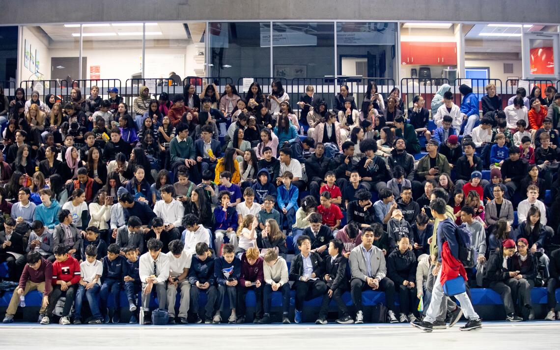 Participants gathered at the Olympic Oval For CYSF Participants gathered at the Olympic Oval For CYSF