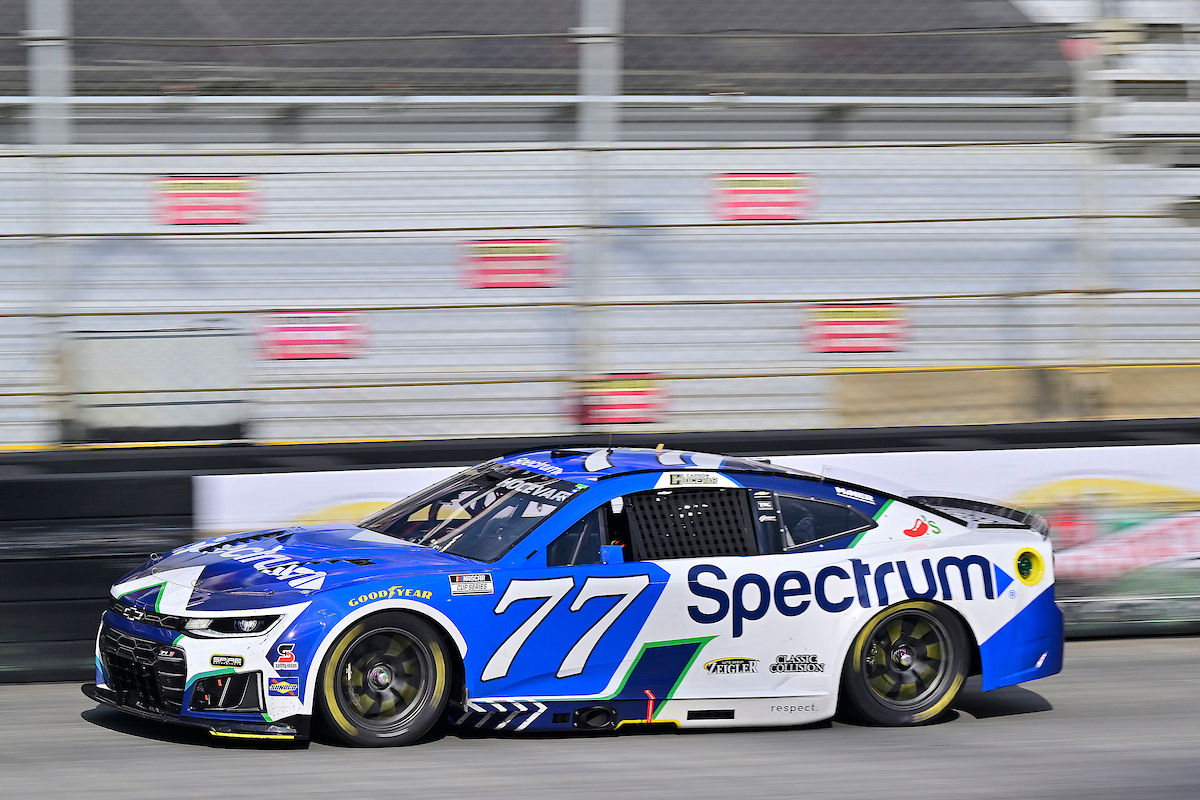 Credit: #77: Carson Hocevar, Spire Motorsports, Spectrum Chevrolet Camaro