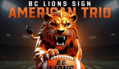 BC Lions Sign American Trio, Release Five Ahead of CFL Draft
