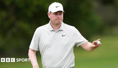 Robert MacIntyre acknowledges a shot during his second round at the Texas Open