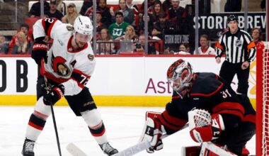 Ottawa Senators fall to stifling Carolina Hurricanes in Game 1
