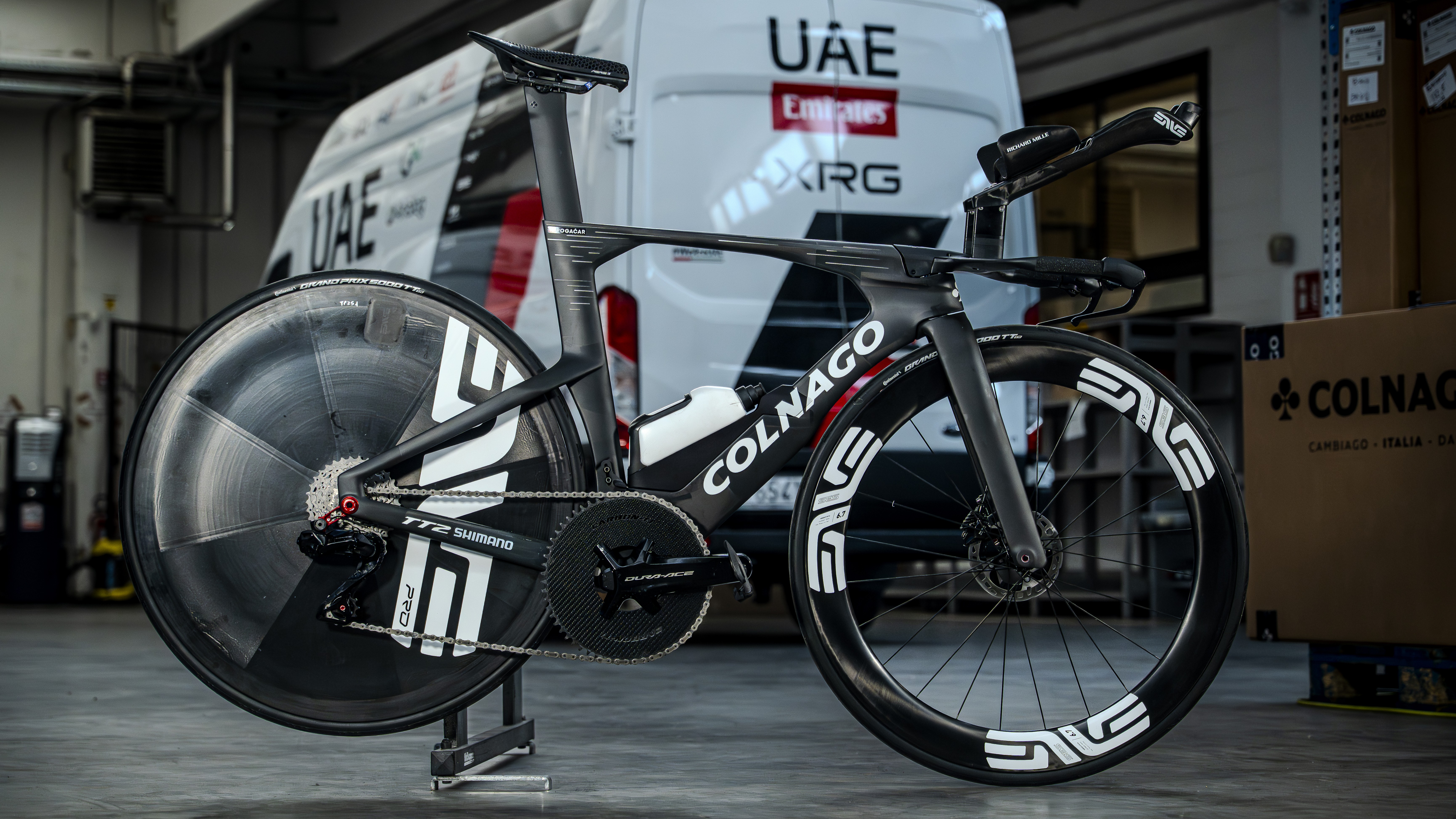 Tadej Pogačar's prototype Colnago TT2 time trial bike 