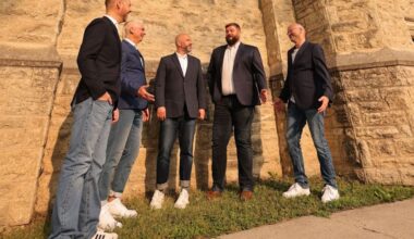 Members of Proximus 5 share evening 'Ves-Byrd' reflections