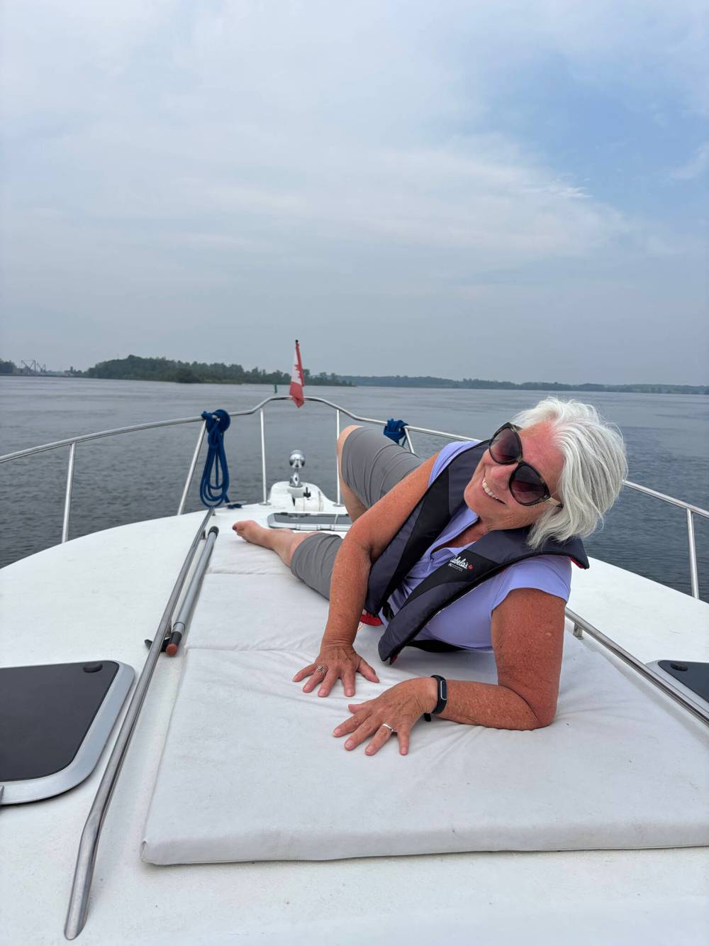 DAN PROWSE / FREE PRESS
Viola enjoys the views of the Thousand Islands on the Trent-Severn Waterway.