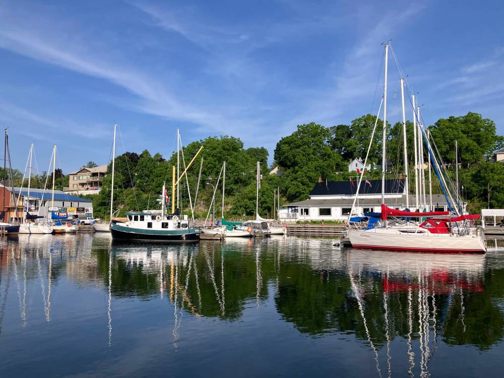 DAN PROWSE / FREE PRESS
The Prince Edward Yacht club in Picton Harbour