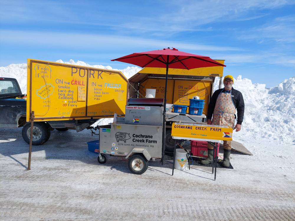 David Sanderson / Free Press
Rudy Wall long thought hot dogs and ice fishers were a perfect match. That vision became a reality in 2024.