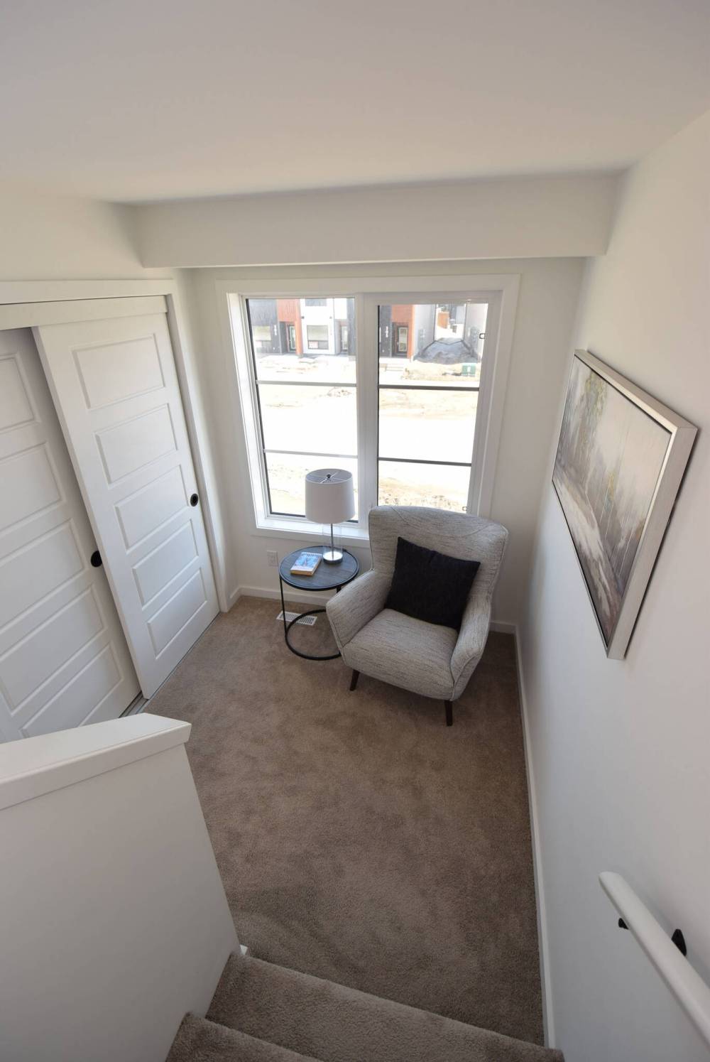 TODD LEWYS / FREE PRESS
A second-floor flex area is a handy space that could be used as an office or reading area in both of the condominium models.