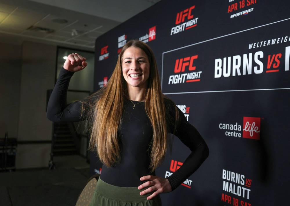 Ruth Bonneville / Free Press
Jasmine Jasudavicius from St. Catharines, Ont., the No. 7-ranked flyweight, faces Brazilian Karine Silva on Saturday.