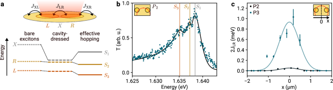 Fig. 4: Effective inter-site and site-to-surrounding hopping.