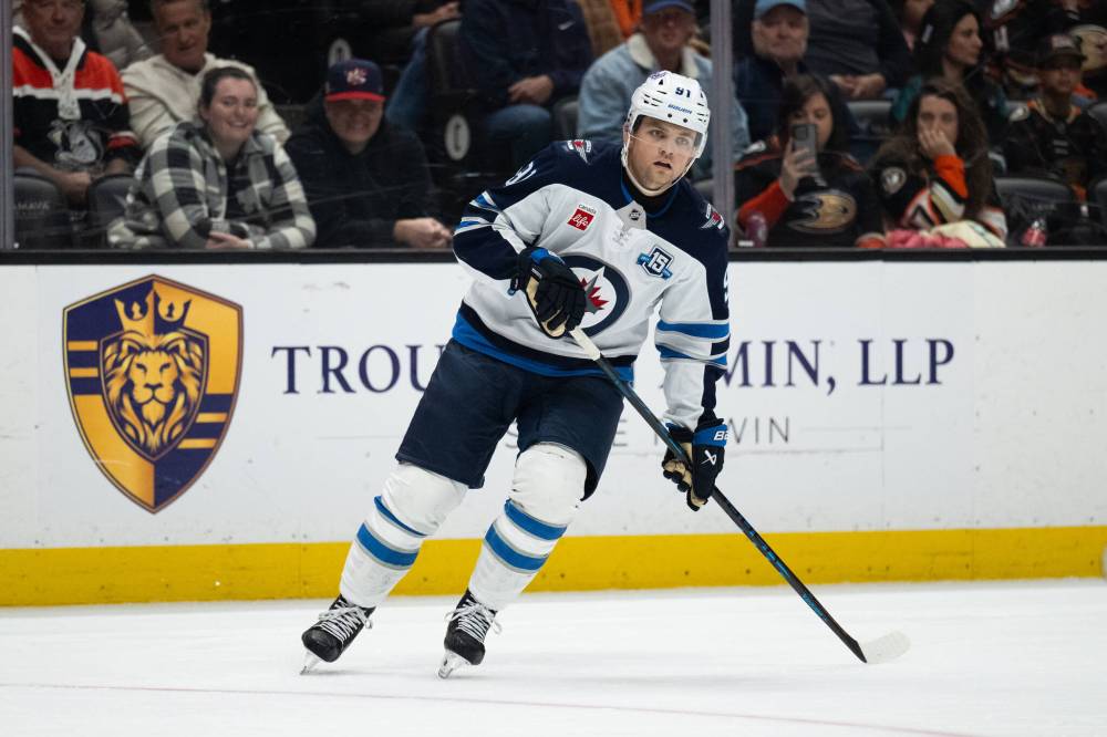KYUSUNG GONG / THE ASSOCIATED PRESS FILES
Winnipeg Jets forward Cole Perfetti says he’s confident the Jets are still a playoff team and that this season was a one-off.