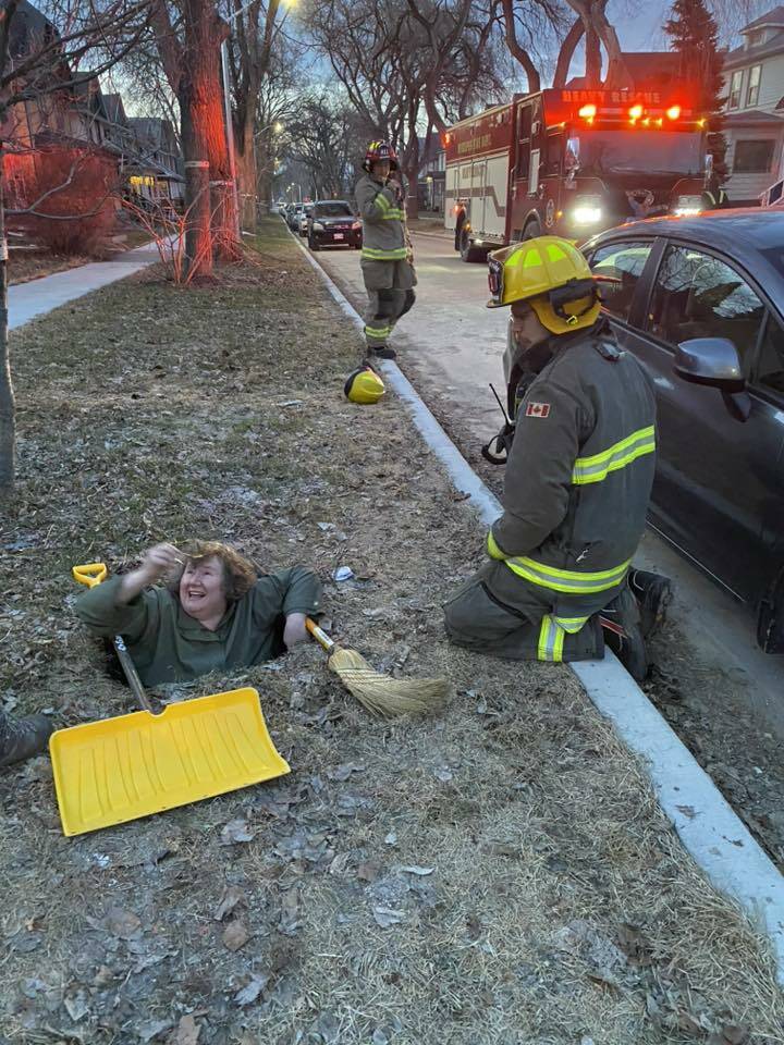 SUPPLIED
Members of the Winnipeg Fire Paramedic Service’s technical rescue task force arrived soon after 911 was called.