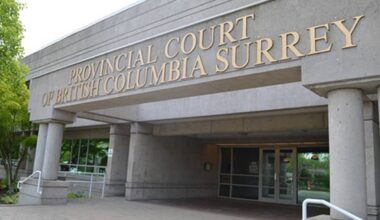 The case was heard at the Surrey provincial courthouse. (Tom Zytaruk/Black Press Media)