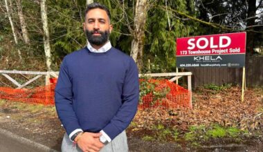 Milan Mann, president of BM Group, in Tynehead at the 10-acre site purchased by the company for development of 173 townhouses on Bothwell Drive, just north of 92 Avenue in Surrey. (Tom Zillich/Surrey Now-Leader)