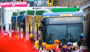 TransLink recommends using public transit to get to this year&rsquo;s Vaisakhi parade. (Photo: translink.ca)