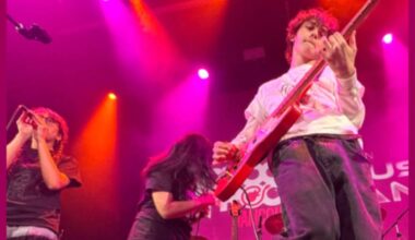 Langley&rsquo;s School of Rock are on stage ahead of Saturday&rsquo;s season opener for the Vancouver FC at Willoughby Stadium. (Special to Langley Advance Times)