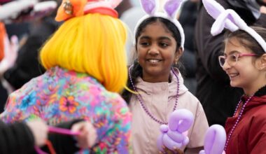 Hundreds of people attended the Peace Arch Hospital Auxiliary Bunny Hop on Friday, April 3, 2026 in White Rock. (Anna Burns/ Surrey Now-Leader)