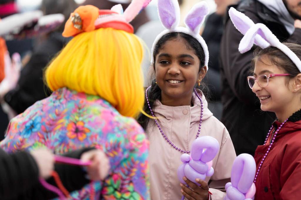 Hundreds of people attended the Peace Arch Hospital Auxiliary Bunny Hop on Friday, April 3, 2026 in White Rock. (Anna Burns/ Surrey Now-Leader)