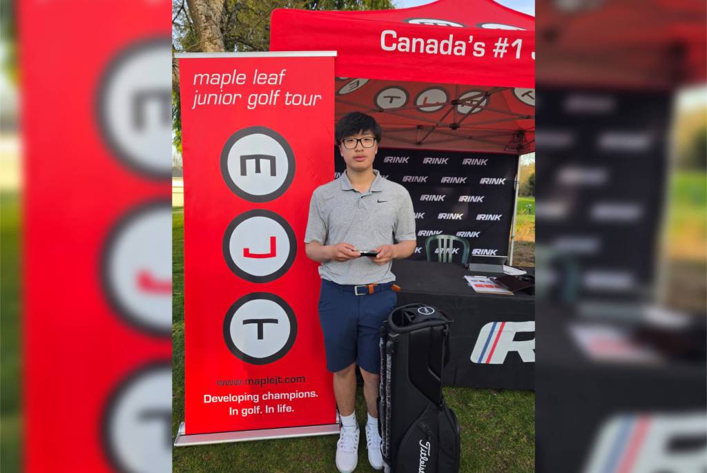 Surrey&rsquo;s Andy (Yul) Koh, 15, claimed the Maple Leaf Junior Golf Tour&rsquo;s Juvenile Boys division title with fantastic scores of 70 and 72 (142) in a weekend junior golf tournament at Morgan Creek Golf Course. (MJT photo)