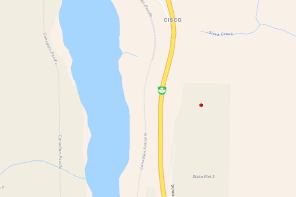 The 10 hectare fire is located at Siska Flat 3. (BC Wildfire/ Website)