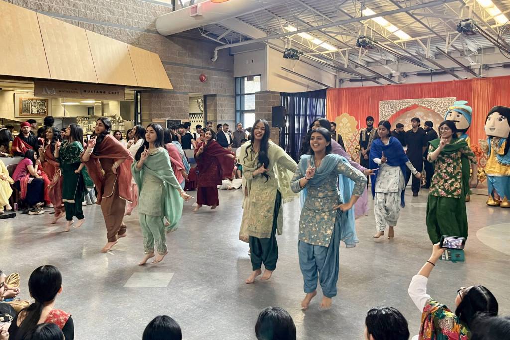 Surrey&rsquo;s LA Matheson Secondary School celebrated Vaisakhi on Friday (April 10), with colourful outfits, music, dance and food. The event was also a fundraiser for Guru Nanak Diversity Village, a culturally sensitive facility. (Tricia Leslie/Peace Arch News)