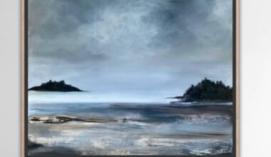 Sand on Sky is one of Donna Anderson&rsquo;s West Coast-inspired works. (Photo courtesy of Magnolia Hotel & Spa)