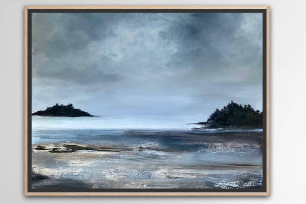 Sand on Sky is one of Donna Anderson&rsquo;s West Coast-inspired works. (Photo courtesy of Magnolia Hotel & Spa)