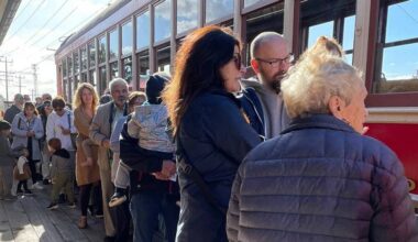 Visitors queue for the train on the platform at Cloverdale Station in this undated image. The Fraser Valley Heritage Railway Society&rsquo;s 2026 season will open May 2-3 weekend. (Photo submitted: Allen Aubert)