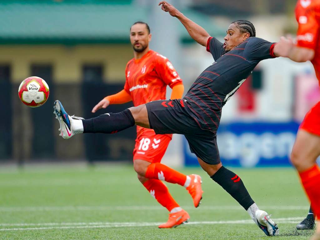 A late in the game goal gave Hamilton Forge FC the victory over Vancouver FC at Willoughby Stadium in Langley on Sunday, April, 12. (Wes Shaw, Shotbug Press)