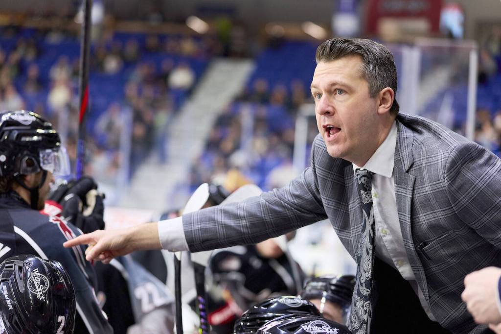After a season that ended with Vancouver Giants at the bottom of their division, head coach Parker Burgess will not return next season. (Rob Wilton/Special to Langley Advance Times)
