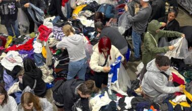 Shoppers at the last Rag Yard Market at the Cherry Pick Vintage/Cycle Wipers warehouse in Surrey on March 7, 2026. (Contributed to Surrey Now-Leader)