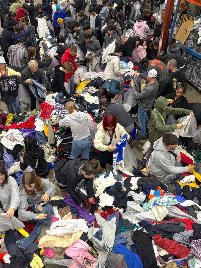 Shoppers at the last Rag Yard Market at the Cherry Pick Vintage/Cycle Wipers warehouse in Surrey on March 7, 2026. (Contributed to Surrey Now-Leader)