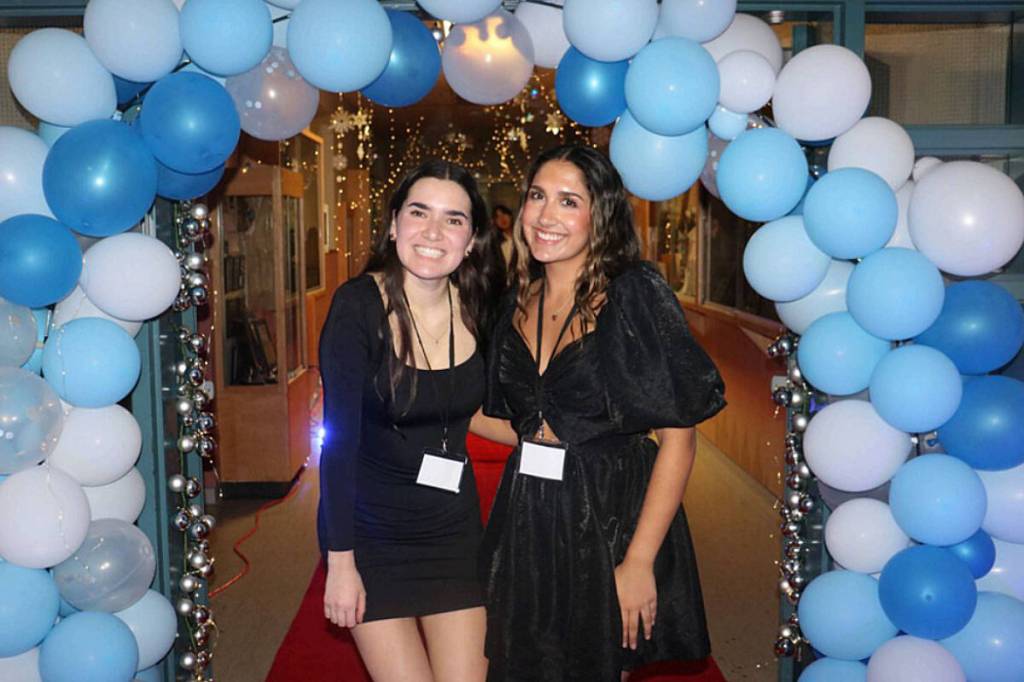 Sarah Coviello and Mia Binning are two Elgin Park Secondary school students showcasing what leadership and student understanding can do to a school. (Elgin Park Student Council/Contributed to Peace Arch News)