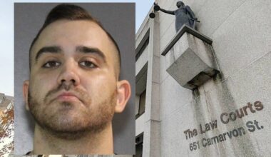 Brandon Nathan Teixeira, convicted and sentenced in the shooting, stabbing death of Nicholas Khabra in South Surrey in 2017, was a &ldquo;non-appearance&rdquo; in Surrey Provincial Court Friday (April 17) for an aggravated assault charge. (Contributed/Peace Arch News files)