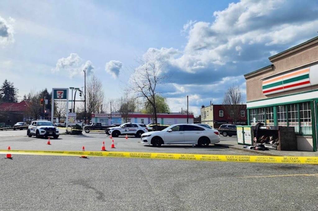 Two youths were injured in a stabbing near Fraser Highway and 272 Street by a 7-Eleven in Aldergrove on Friday, April 17 afternoon. (Langley RCMP)