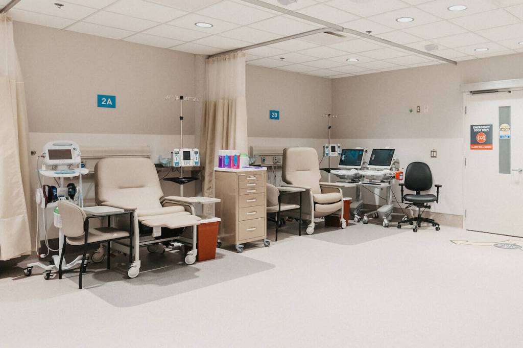 The expanded chemotherapy suite at BC Cancer&rsquo;s facility in Surrey on April 20, 2026. (Contributed to Surrey Now-Leader)