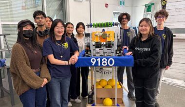 The Grandview Heights robotics team wins regional competition making school history. (Gabe Liessi/Peach Arch News)