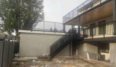 A view of the property at 13466 87A Ave., one of two where the city recently filed a notice on title for illegal construction. (City of Surrey photo)