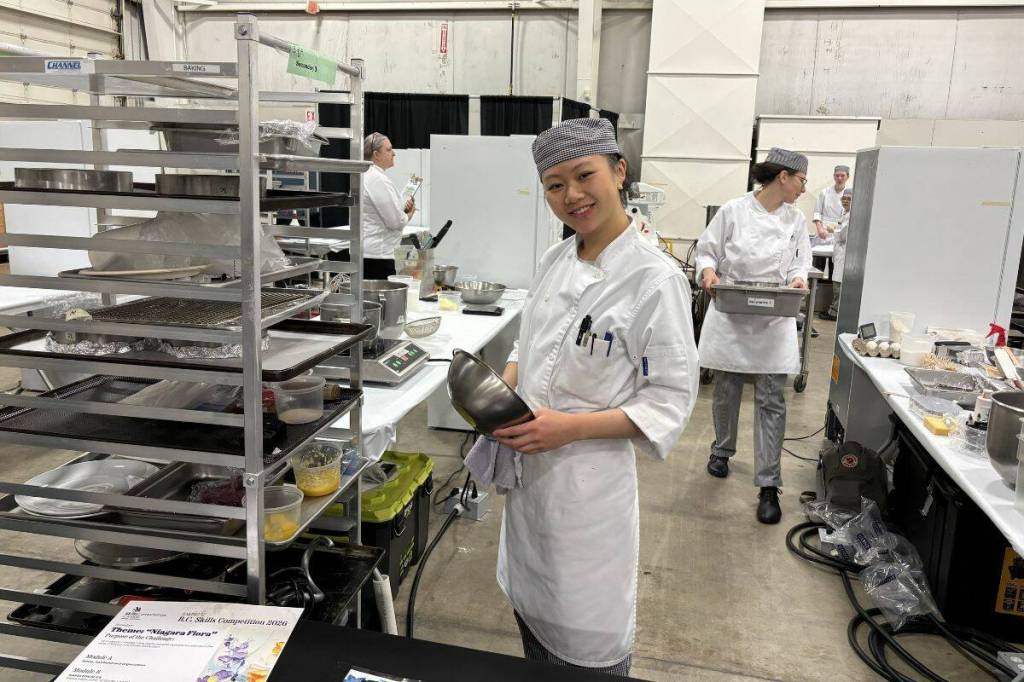 Bronze medalist for baking, Joanne Chen is amongst 11 Surrey students who won medals at the Skills Canada BC Competition on April 15. (Surrey Schools/Contributed to Peace Arch News)