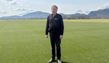 Bert Bos, co-owner of Bos Sod Farms, helped grow nearly two acres of hybrid turf for the BC Place matches of the 2026 FIFA World Cup. (Brandon Tucker/Abbotsford News)