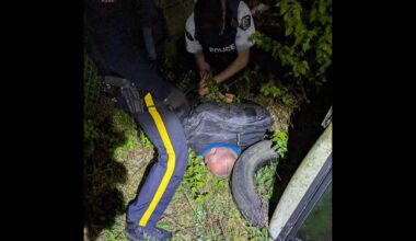 Valley Protection Services helped Hope RCMP arrest a suspect during a catalytic converter theft in progress on April 18, 2026. (Valley Protection Services)