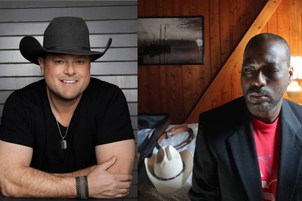 Gord Bamford (left) and k-os will headline the 2026 Cloverdale Rodeo and Country Fair. (Photos: Cloverdale Rodeo/Submitted to Cloverdale Reporter)